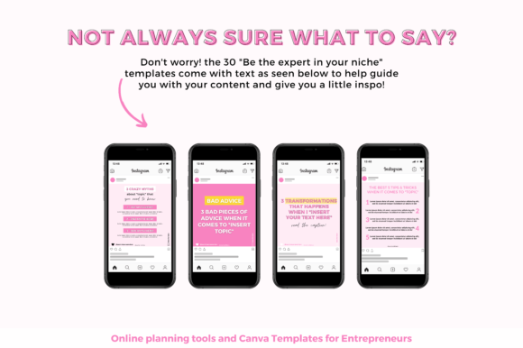 pink & yellow Instagram post templates
