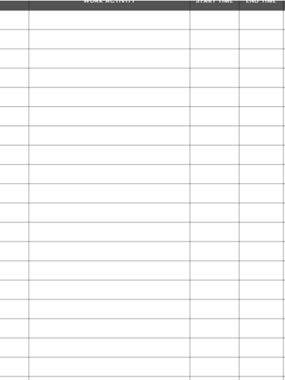 Work Time Log