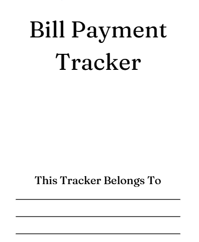 Bill Payment Tracker