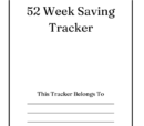 52 Week Saving Tracker