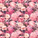 floral pink boho