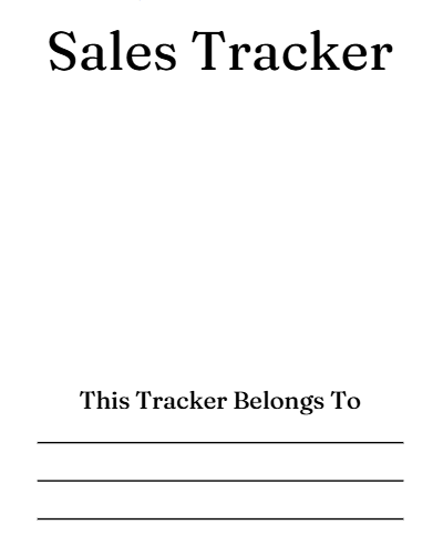 Sales Tracker
