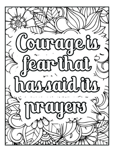 Motivational Quotes Coloring Pages