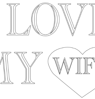 i love my wife,h