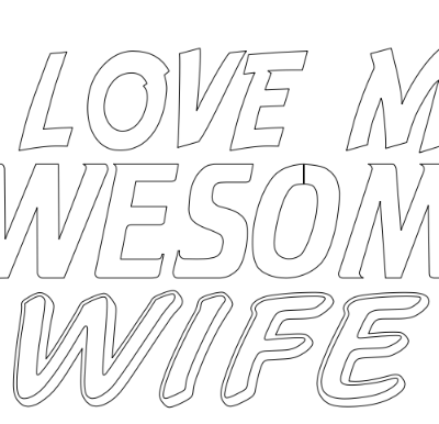 i love my awesome wife-t