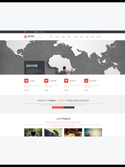 elements envor fully multipurpose joomla template