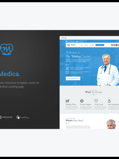 elements medica unbounce medical landing page