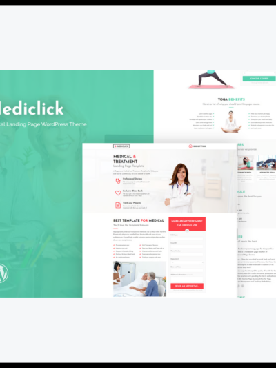 elements mediclick medical landing page wordpress