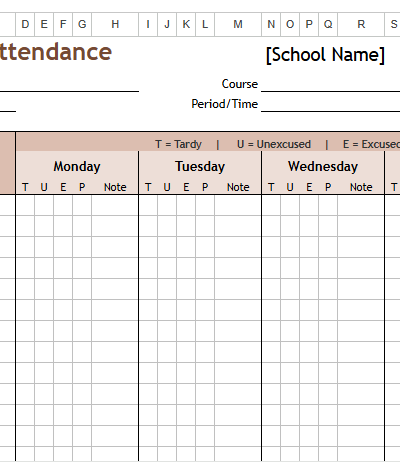 CLASS ATTENDANCE WEEKLY.xlsx