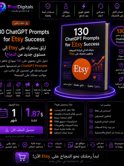 130 ChatGPT Prompts for Etsy Success
