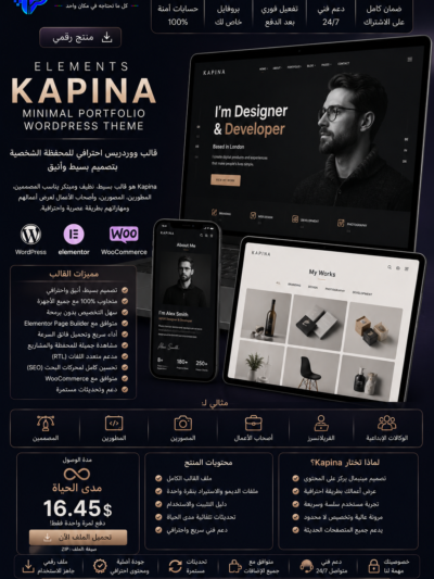 elements kapena minimal portfolio wordpress theme
